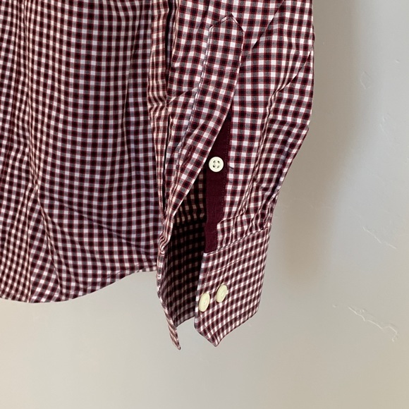 New Banana Republic Long Sleeve Button Up- Red - Picture 3 of 8